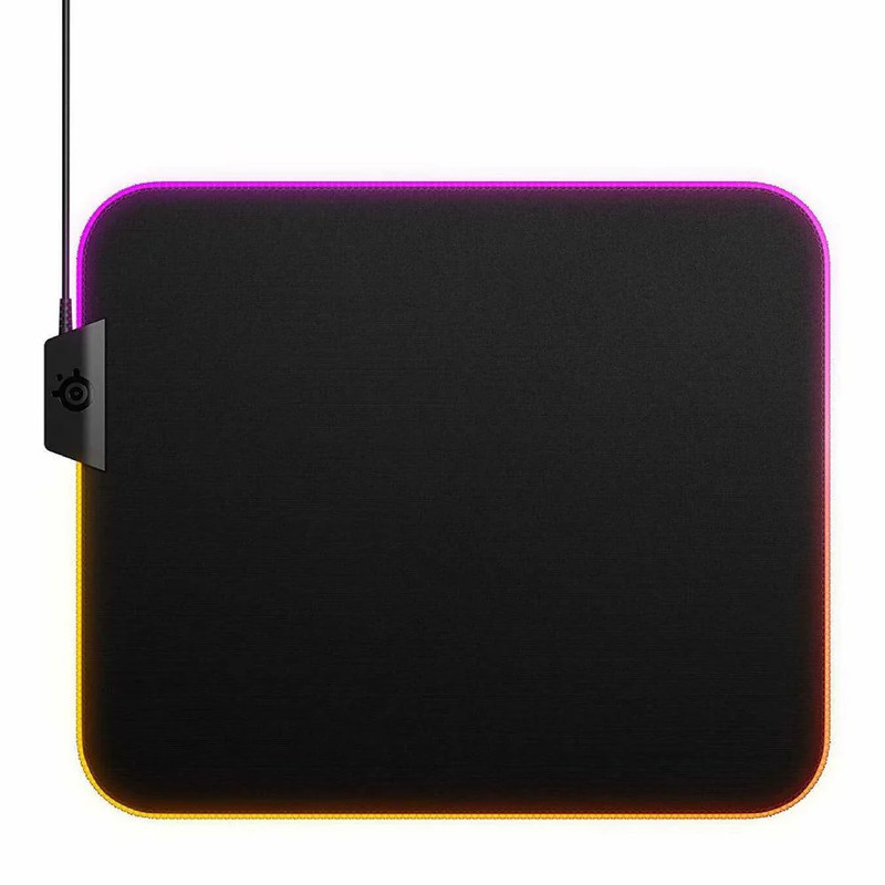 SteelSeries QcK Prism Cloth Medium Gaming mouse Pad RGB - Black - حصيرة الفأرة
